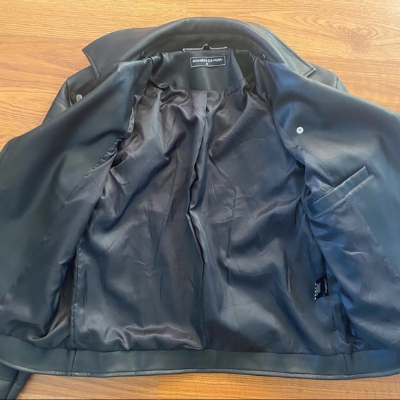 Manieredevoir Vegan Leather Jacket - Picture 5 of 9